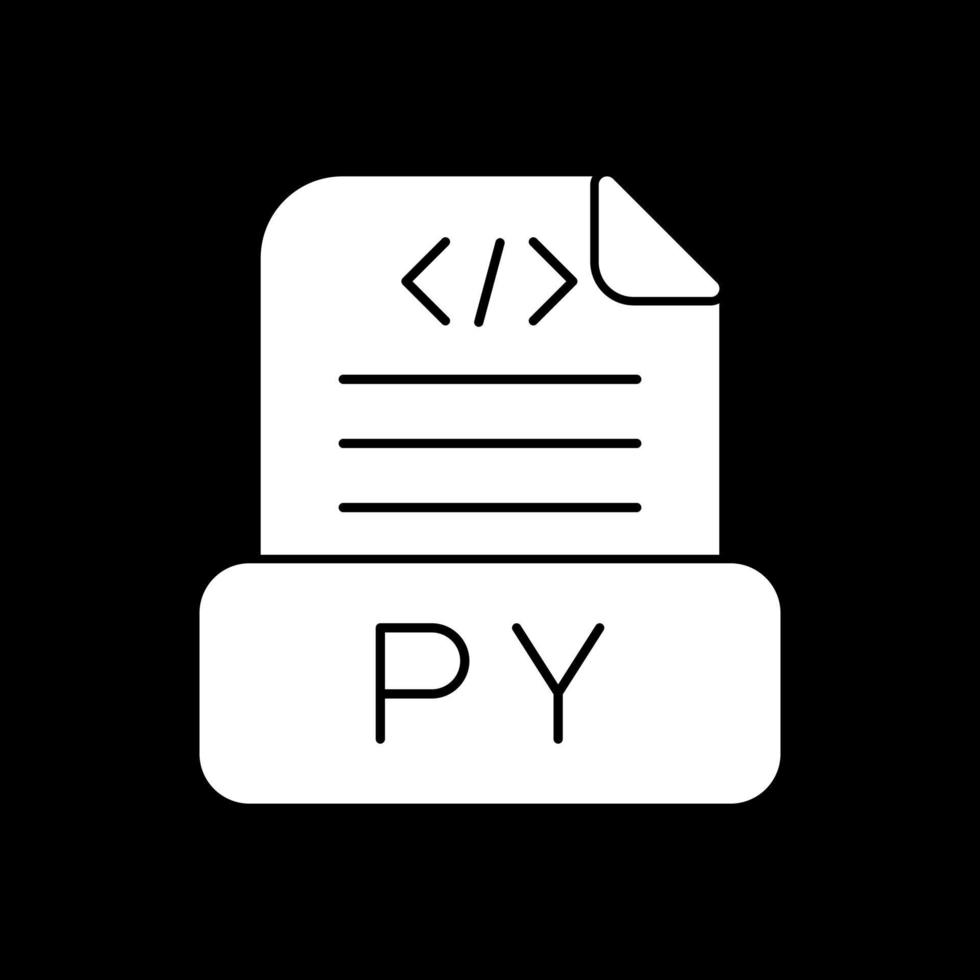 diseño de icono de vector de archivo python