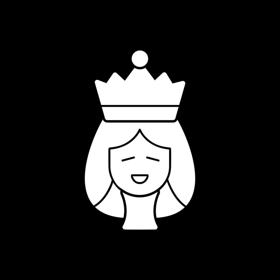 diseño de icono de vector de reina