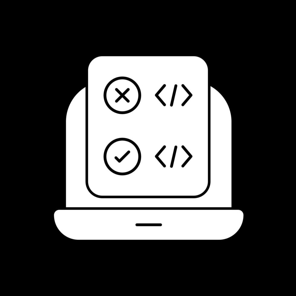 diseño de icono de vector de corrección de código