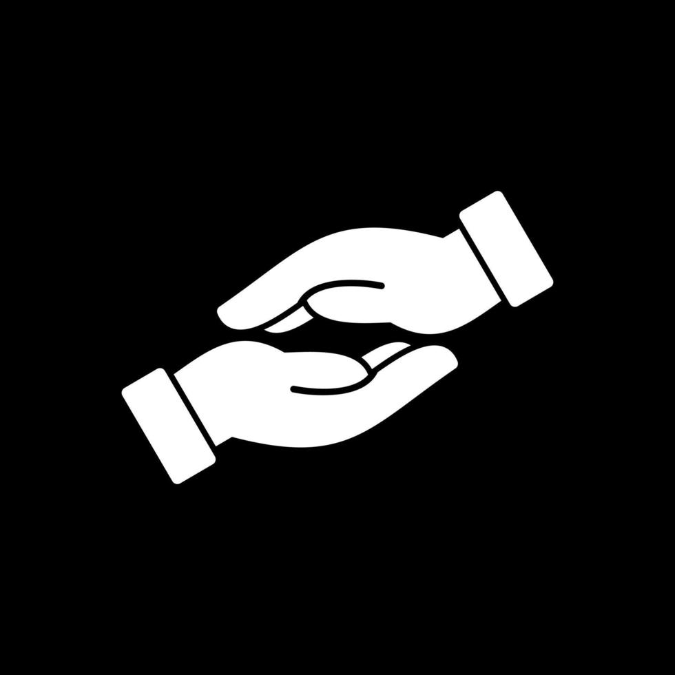 Helping Hand Vector Icon Design