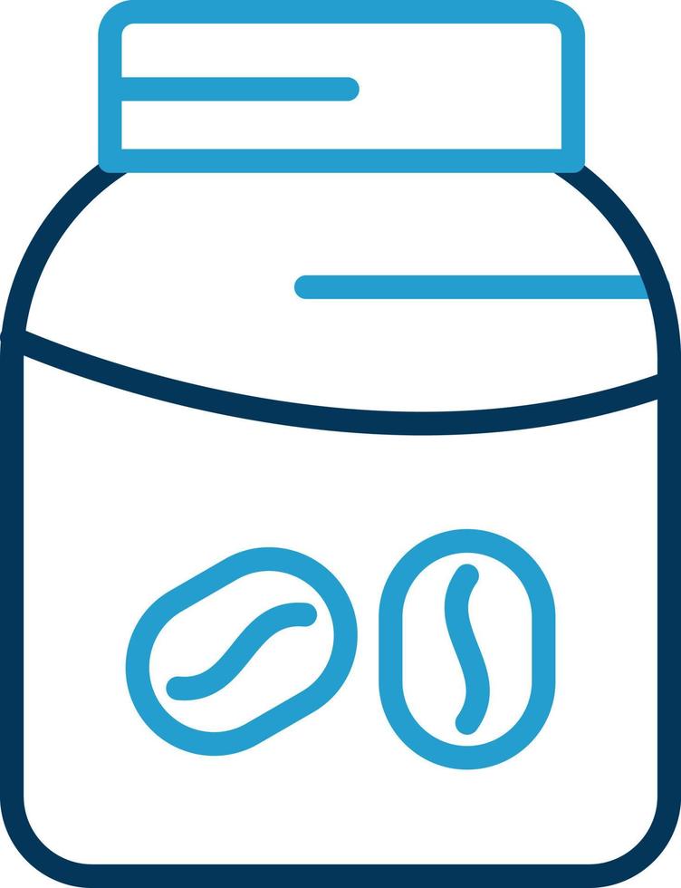 Coffee Jar Vector Icon Design