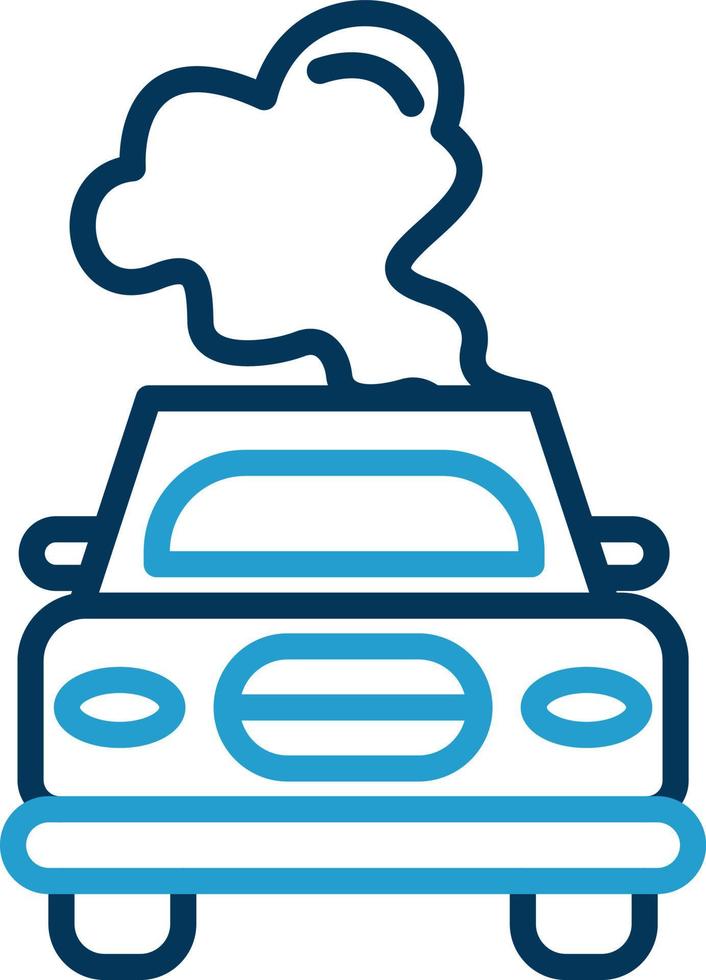 Car Pollution Vector Icon Design