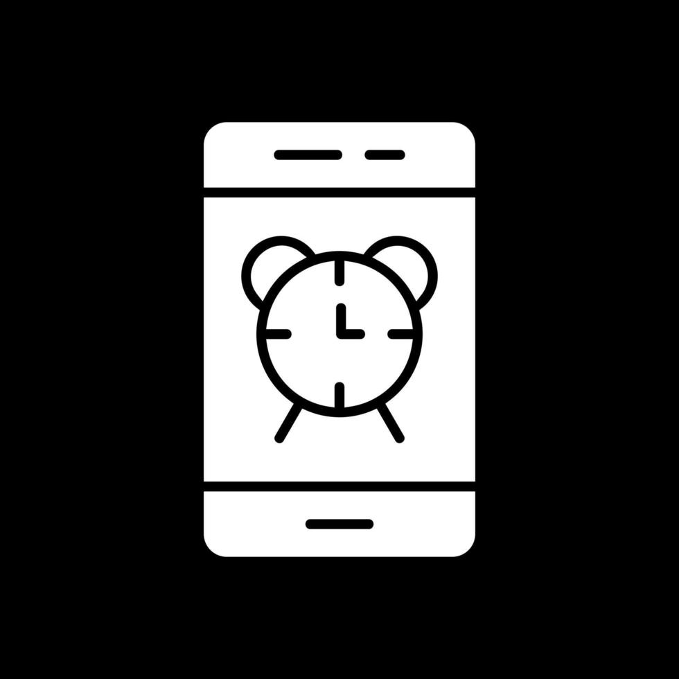 Smartphone Alarm Vector Icon Design