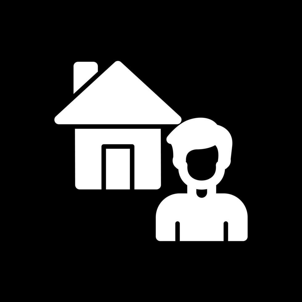 Working at Home Vector Icon Design