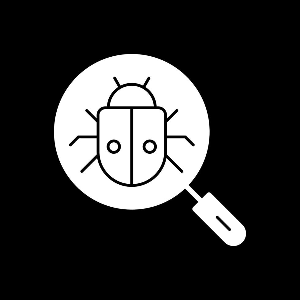 Search Bug Vector Icon Design