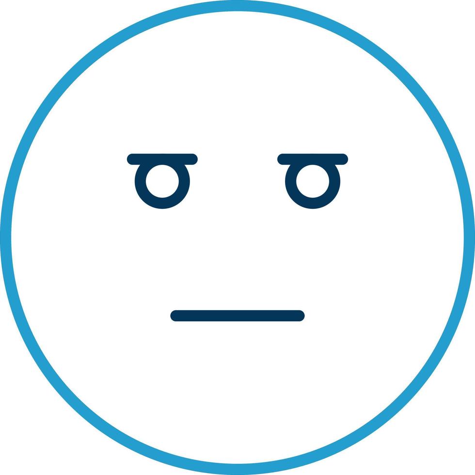Expressionless Face Vector Icon Design