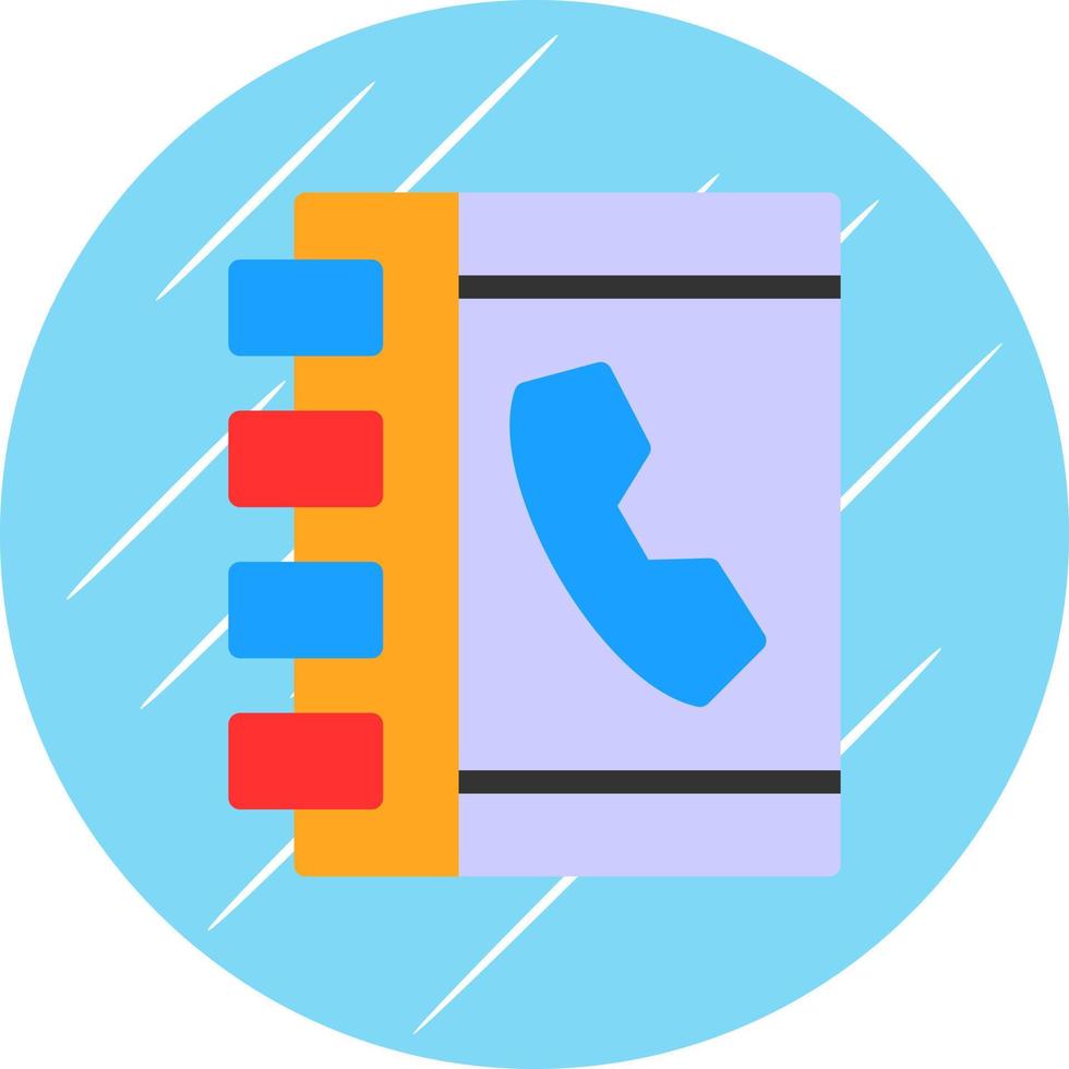 Phone Book Vector Icon Design
