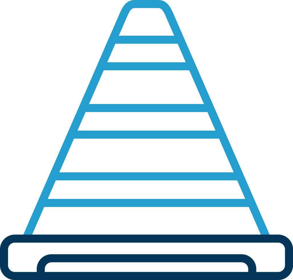 Traffic Cone Vector Icon Design