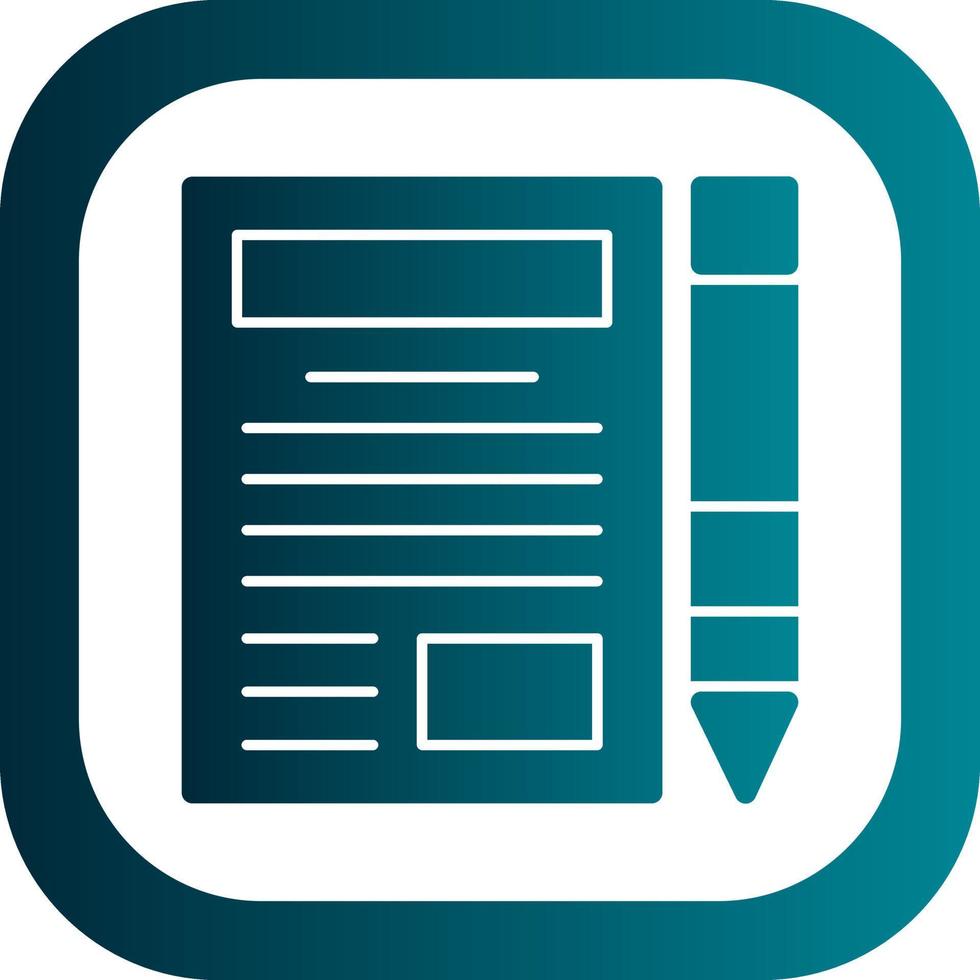 Blogger Vector Icon Design