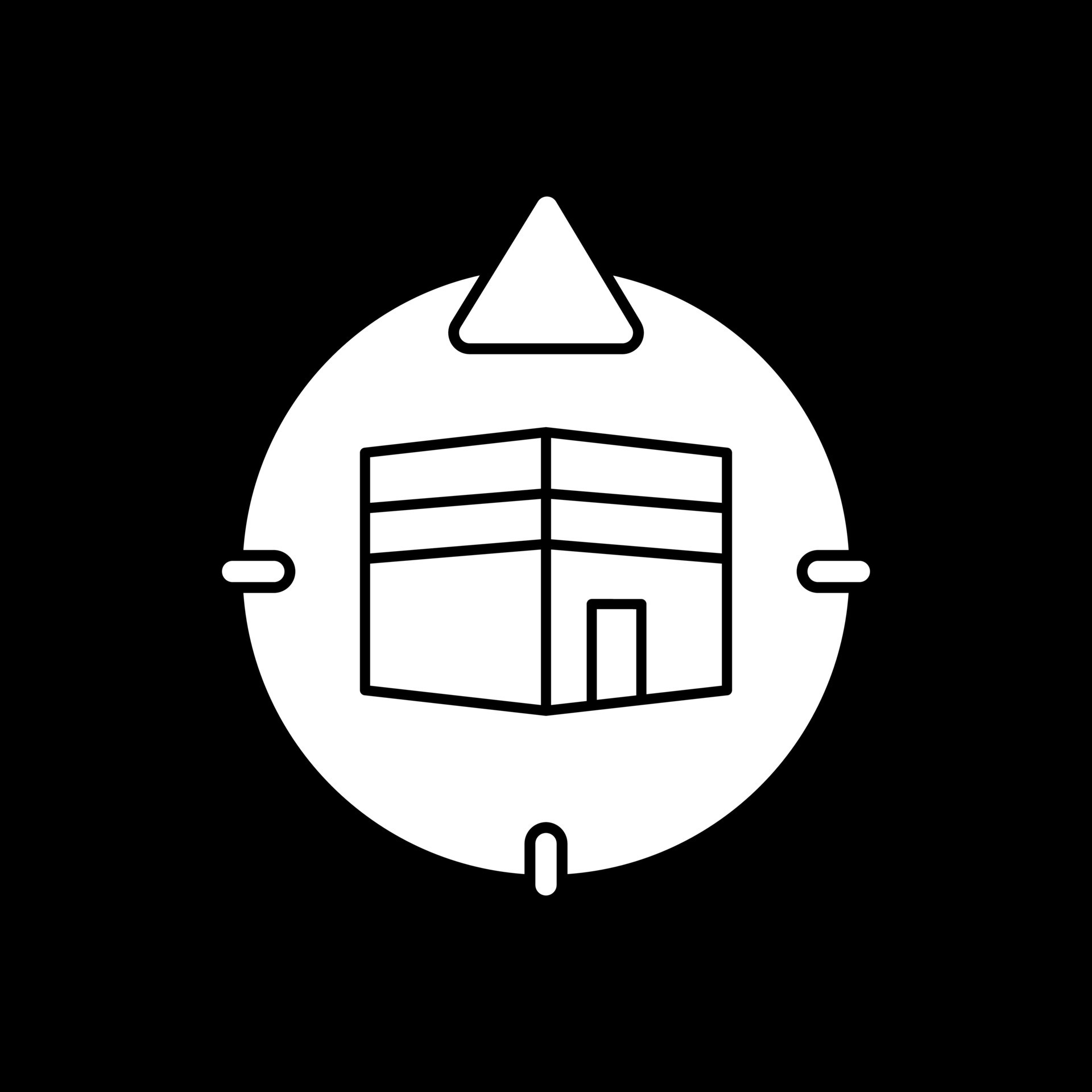 Qibla Direction Vector Icon Design 21240245 Vector Art at Vecteezy