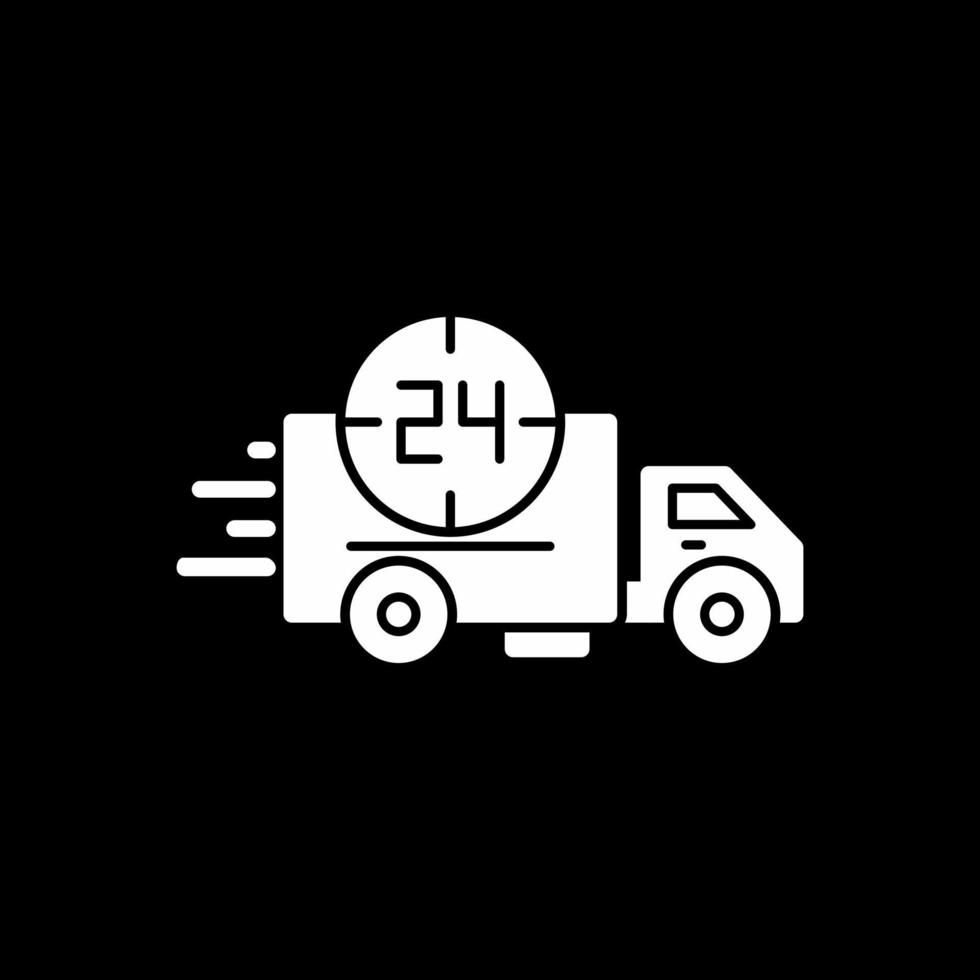 24 Hours Delivery Vector Icon Design