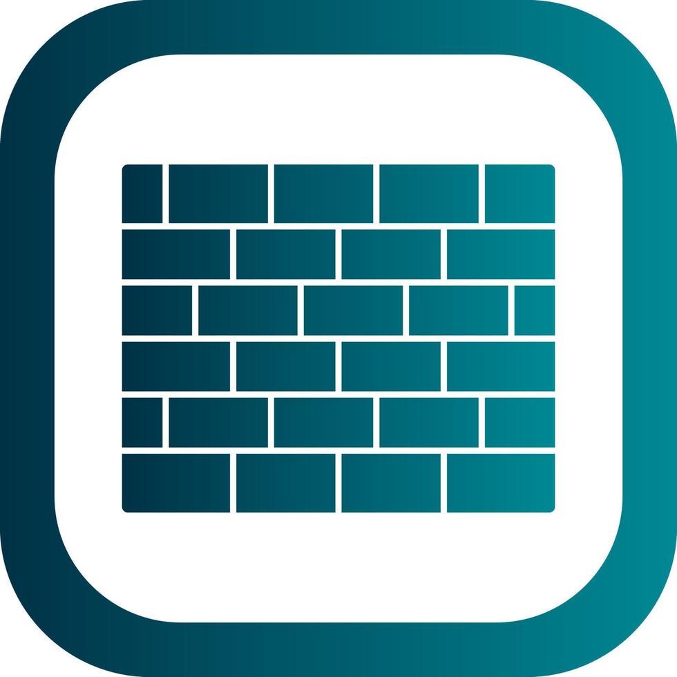 Brickwall Vector Icon Design