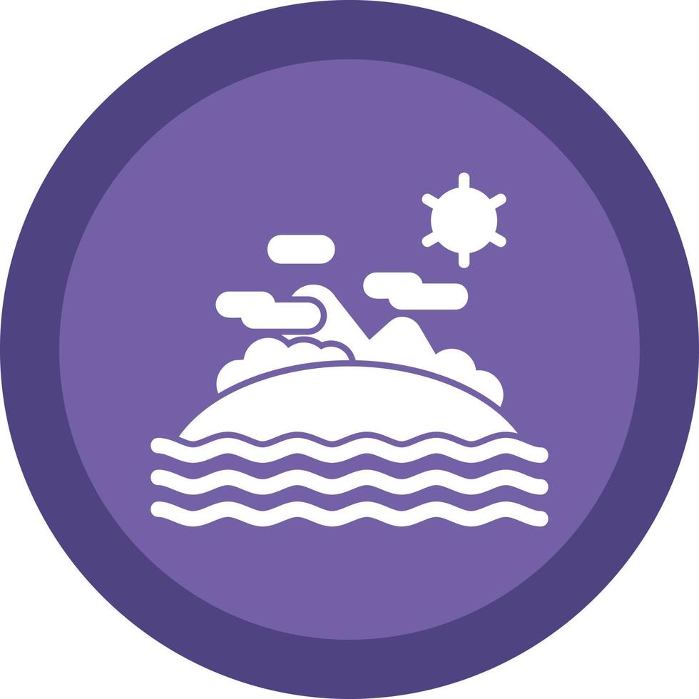 Island Vector Icon Design