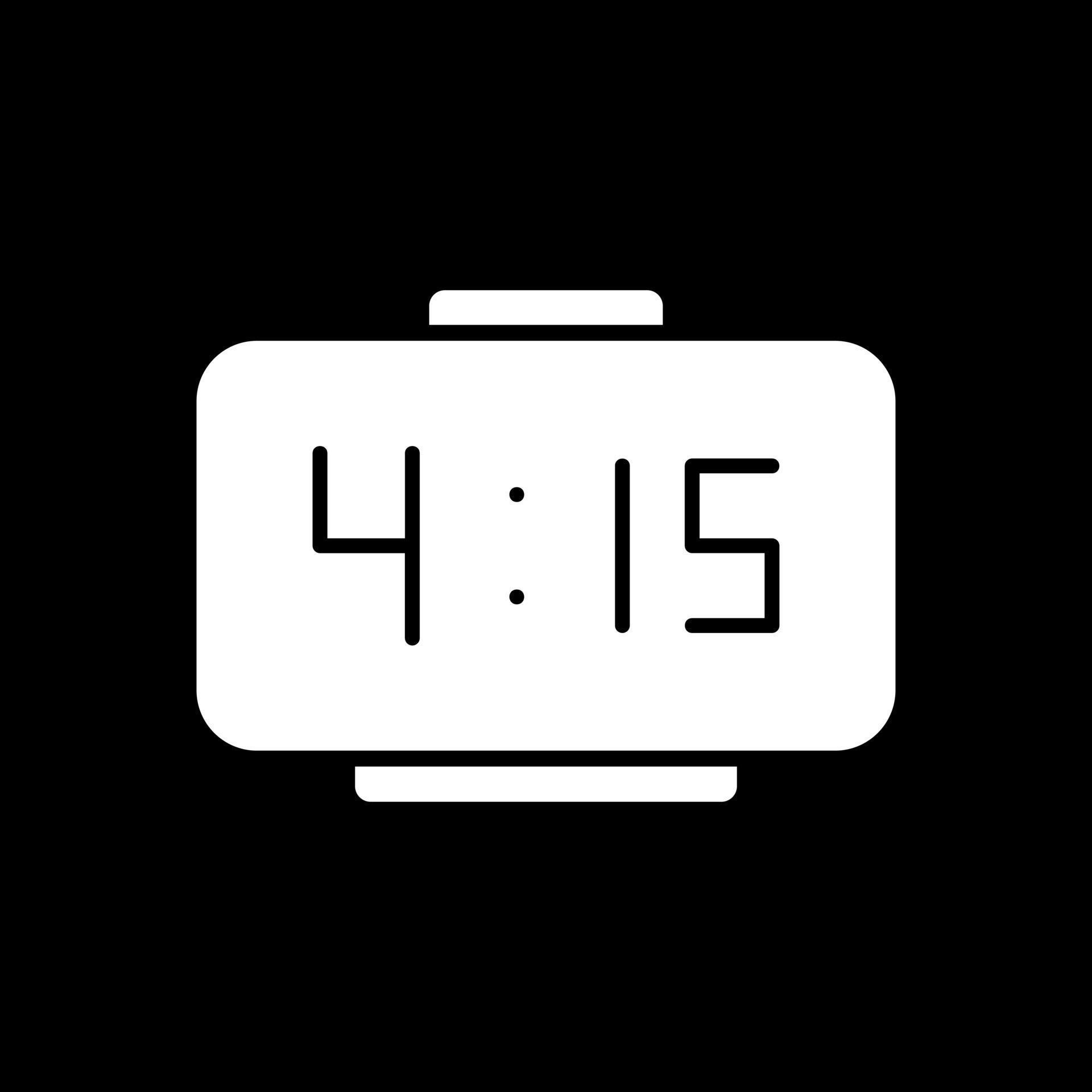 Digital Clock Vector Icon Design 21240473 Vector Art at Vecteezy