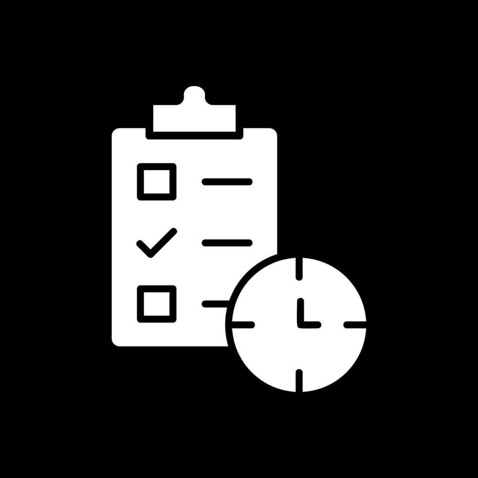 Tasks Schedule Vector Icon Design