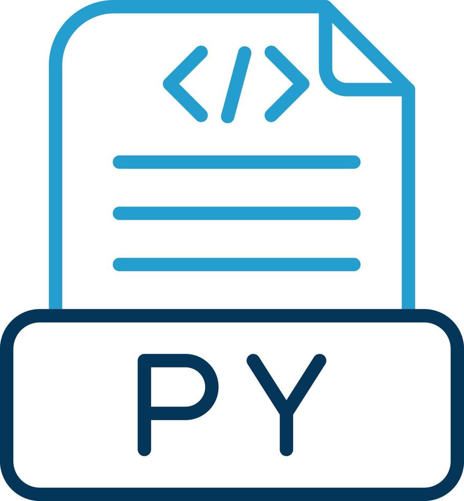 Python File Vector Icon Design