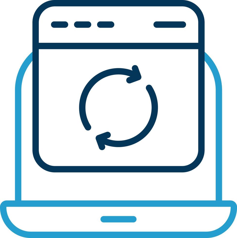 Website Update Vector Icon Design