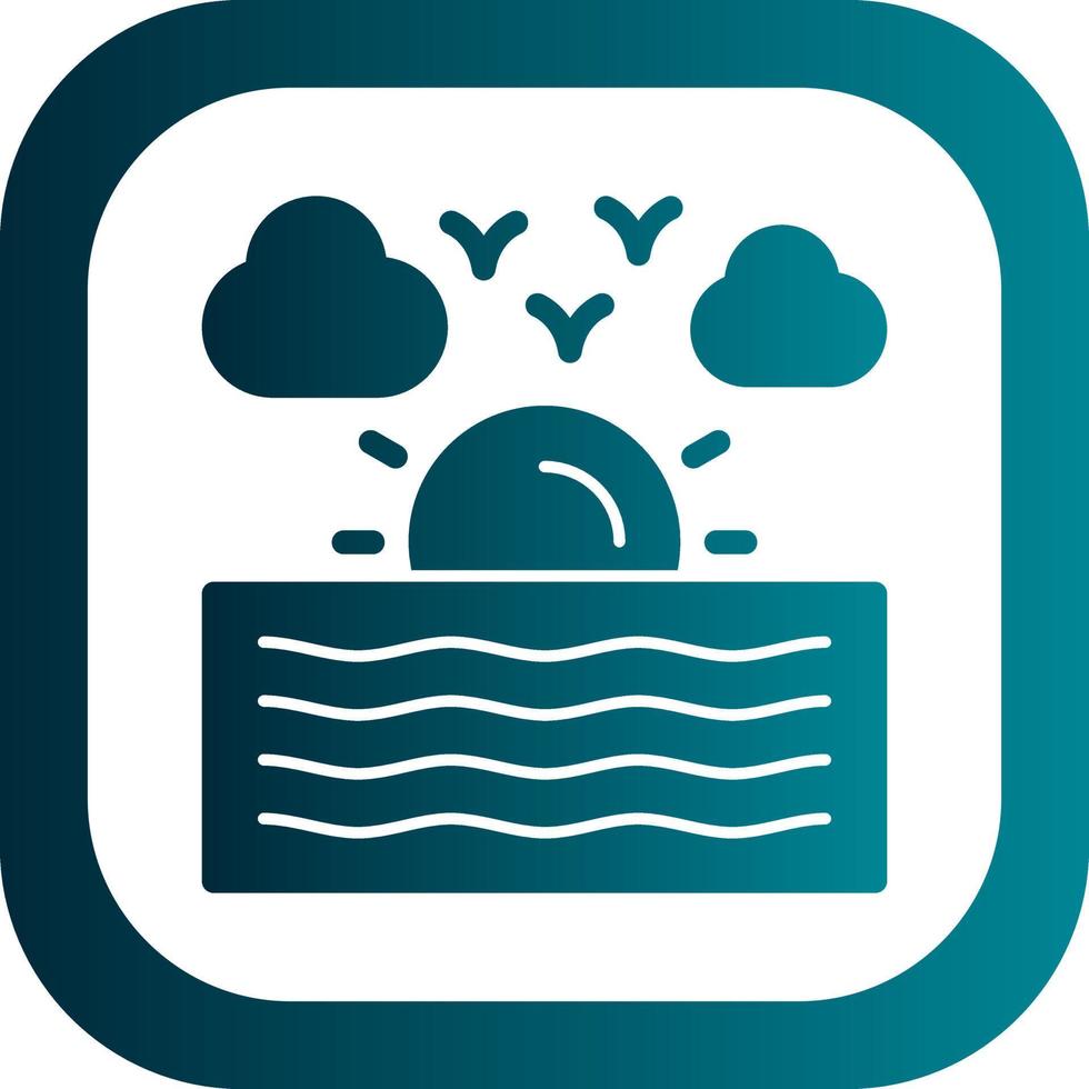 River Vector Icon Design