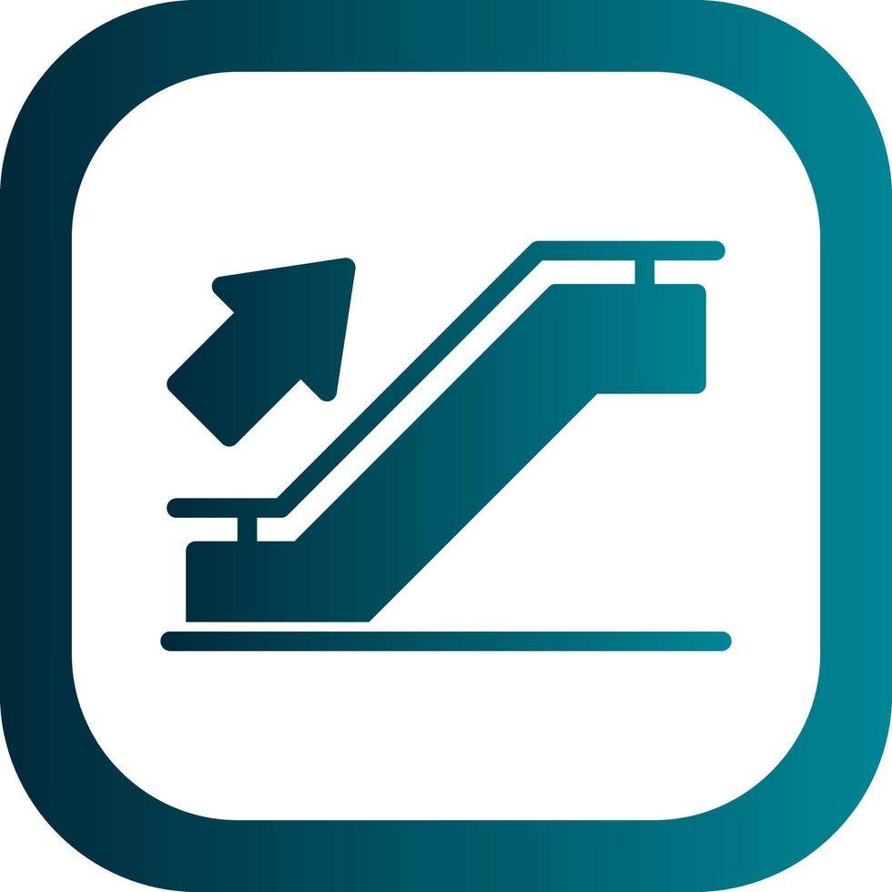 Escalator Vector Icon Design