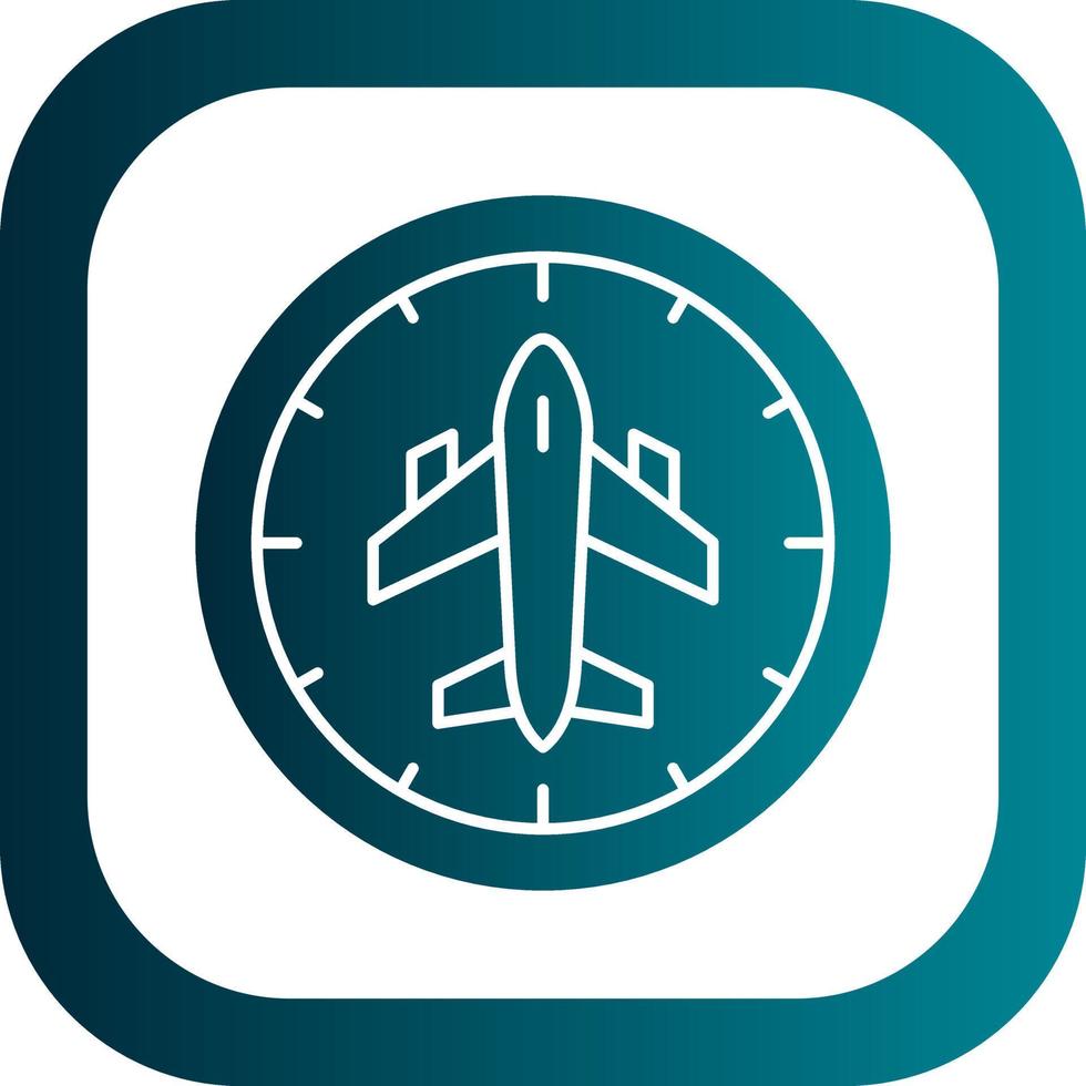 Flight Timings Vector Icon Design