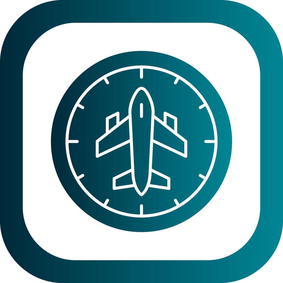 Flight Timings Vector Icon Design