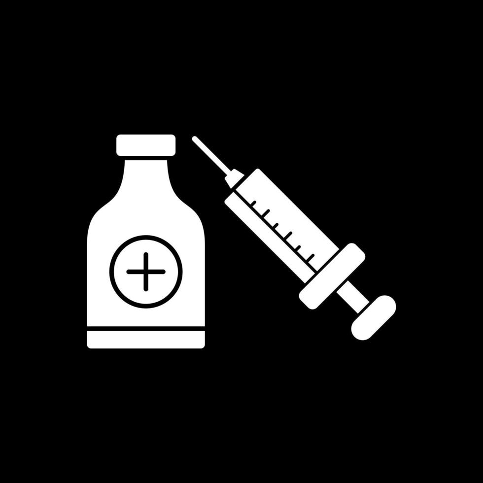 diseño de icono de vector de vacunación