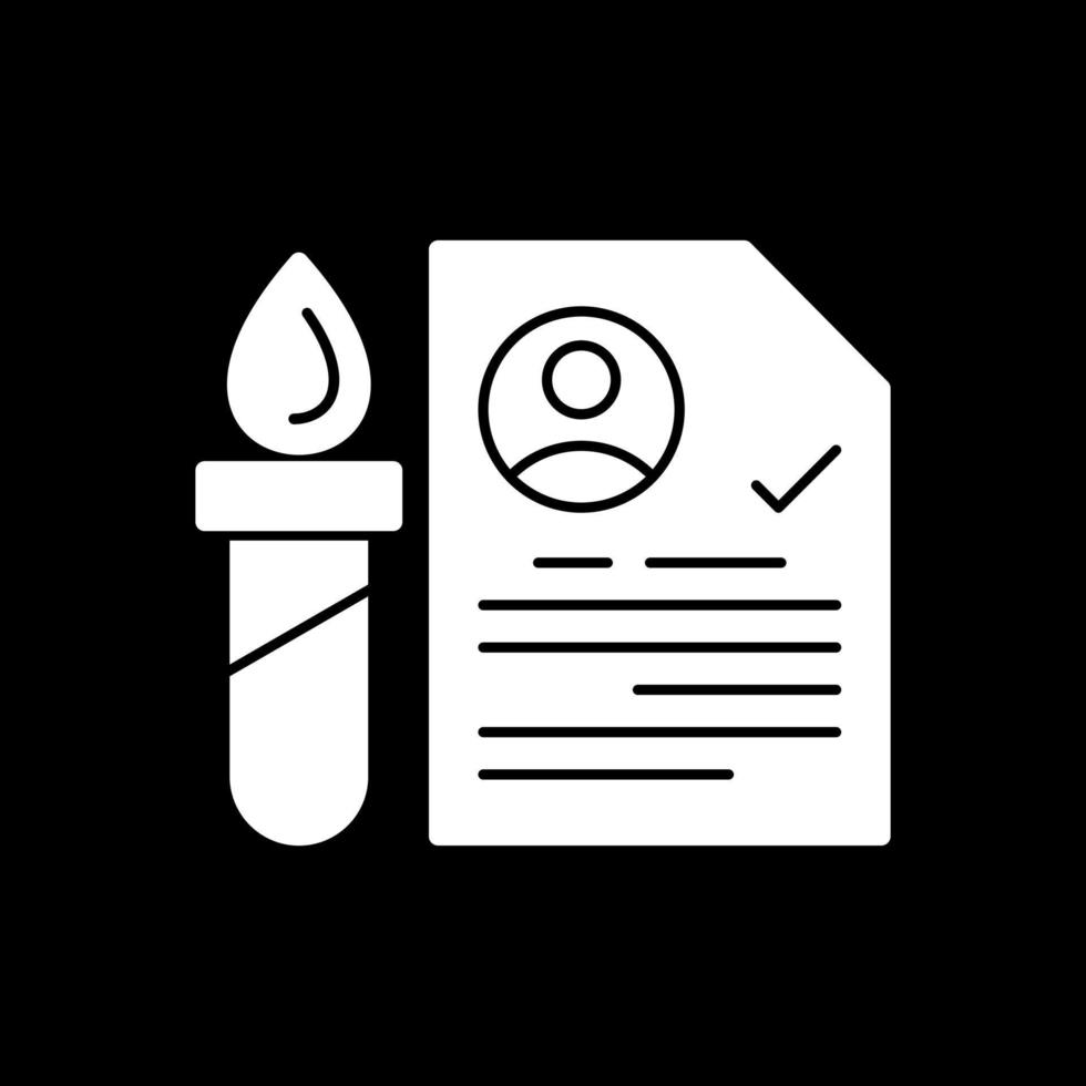 Blood Test Vector Icon Design