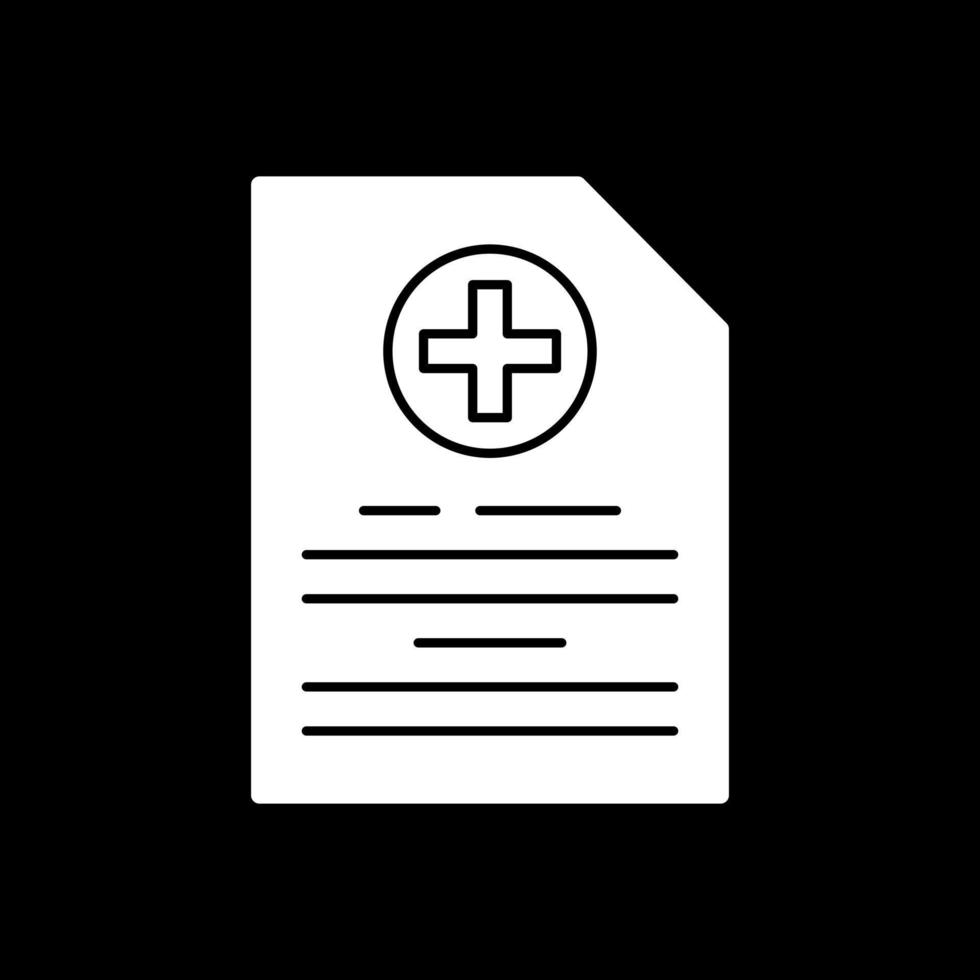 diseño de icono de vector de archivo médico