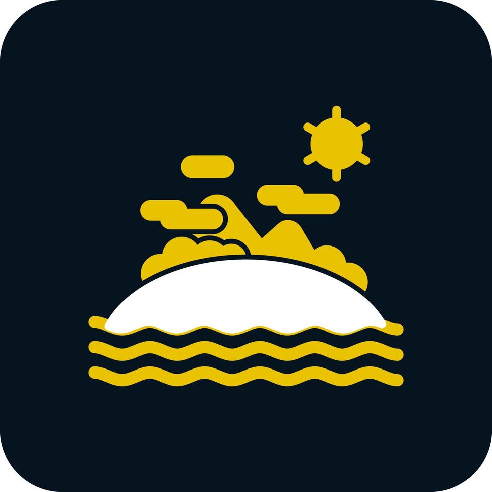 Island Vector Icon Design