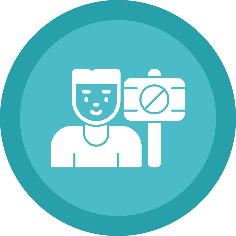Protester Vector Icon Design
