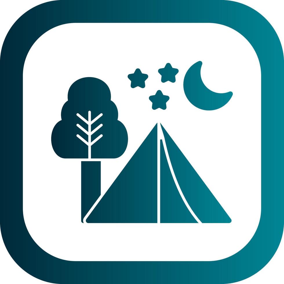 Camping Vector Icon Design