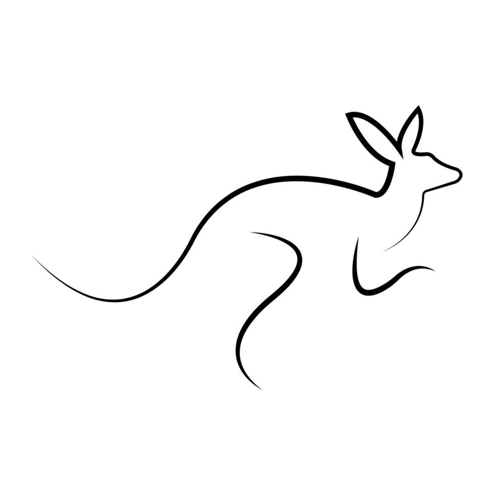 canguro icono ilustración vector