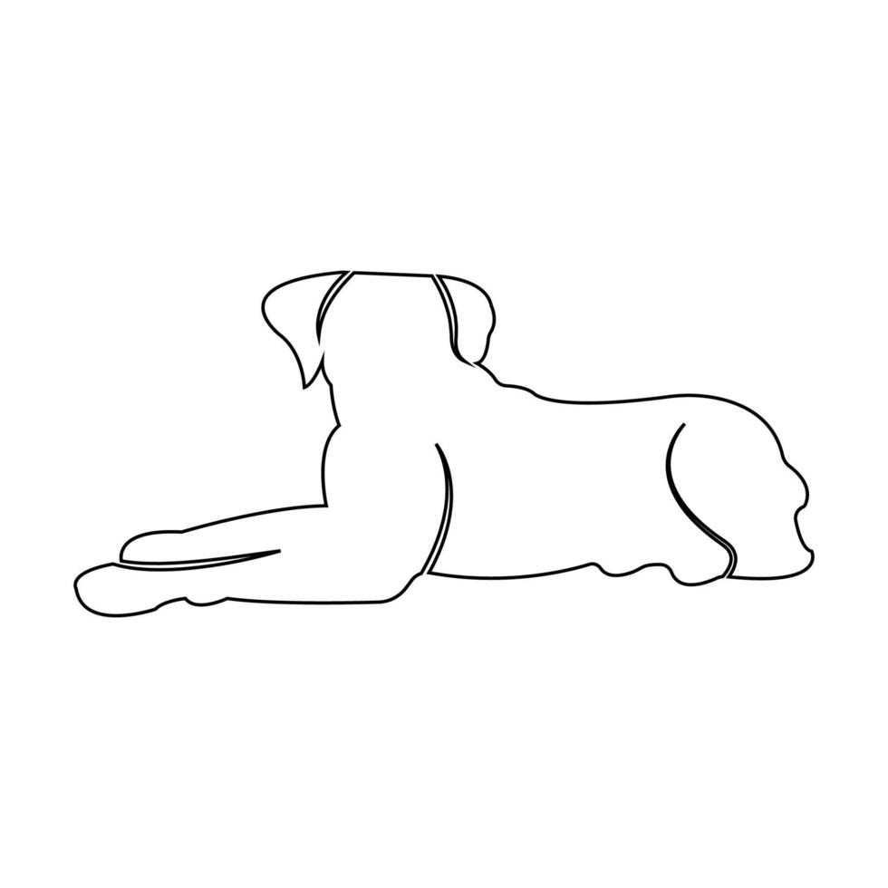 perro icono ilustración vector