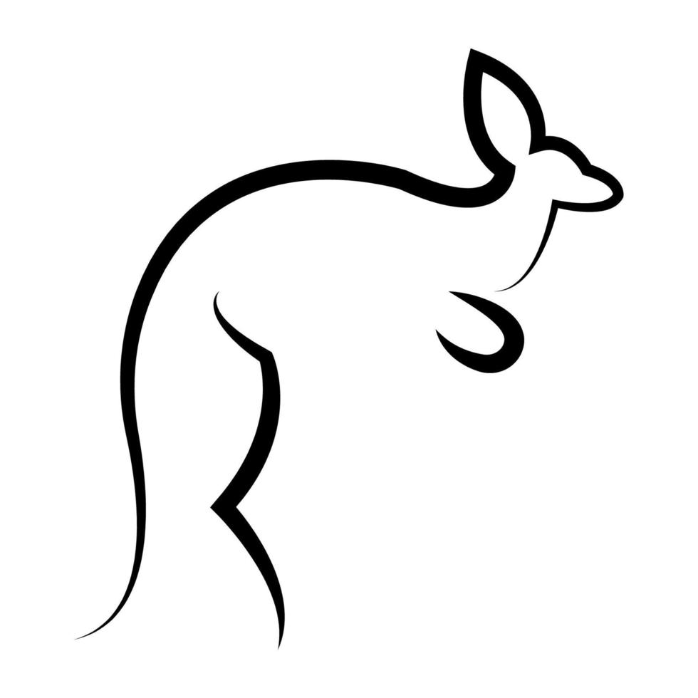 kangaroo icon illustration vector