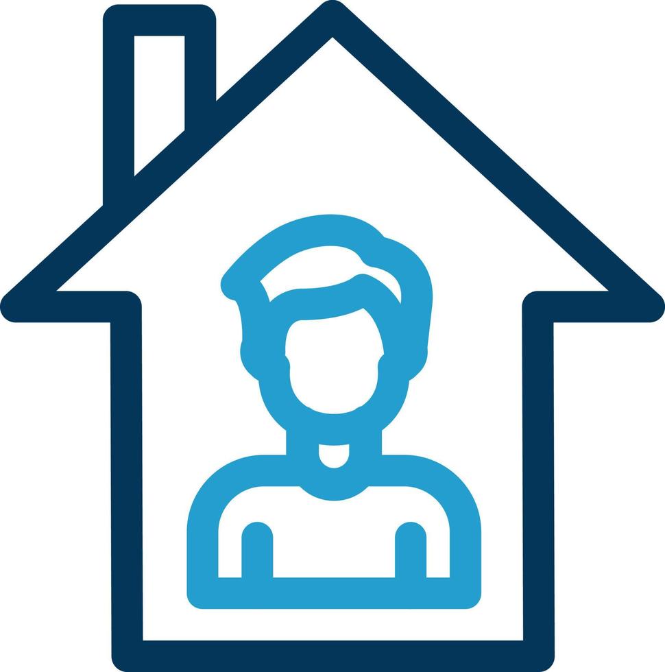 Stay Home Vector Icon Design