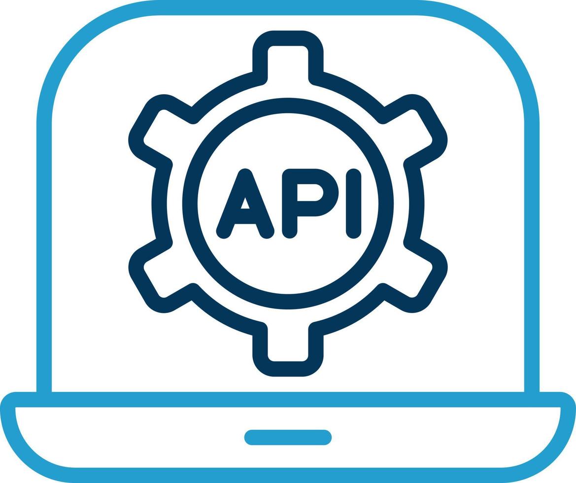 diseño de icono de vector de API