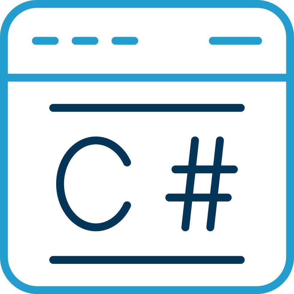C Sharp Vector Icon Design