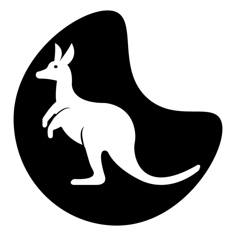 canguro icono ilustración vector