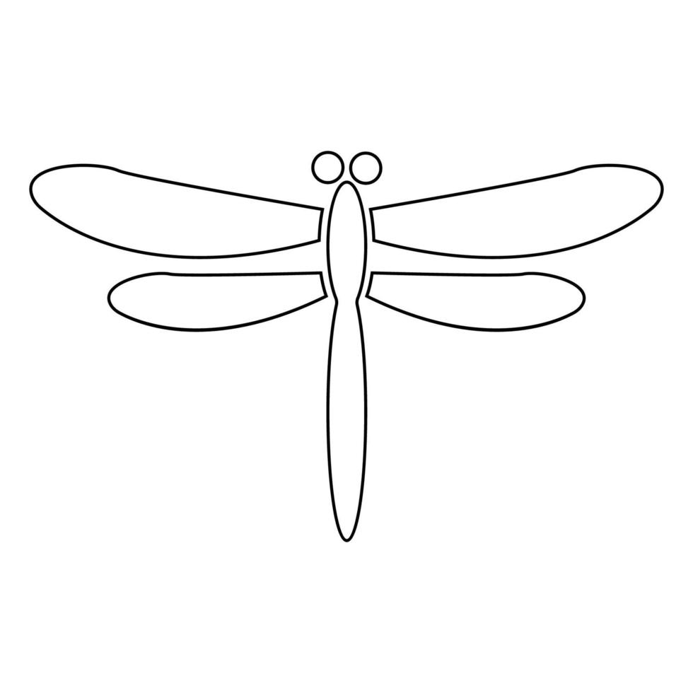 dragonfly icon illustration vector