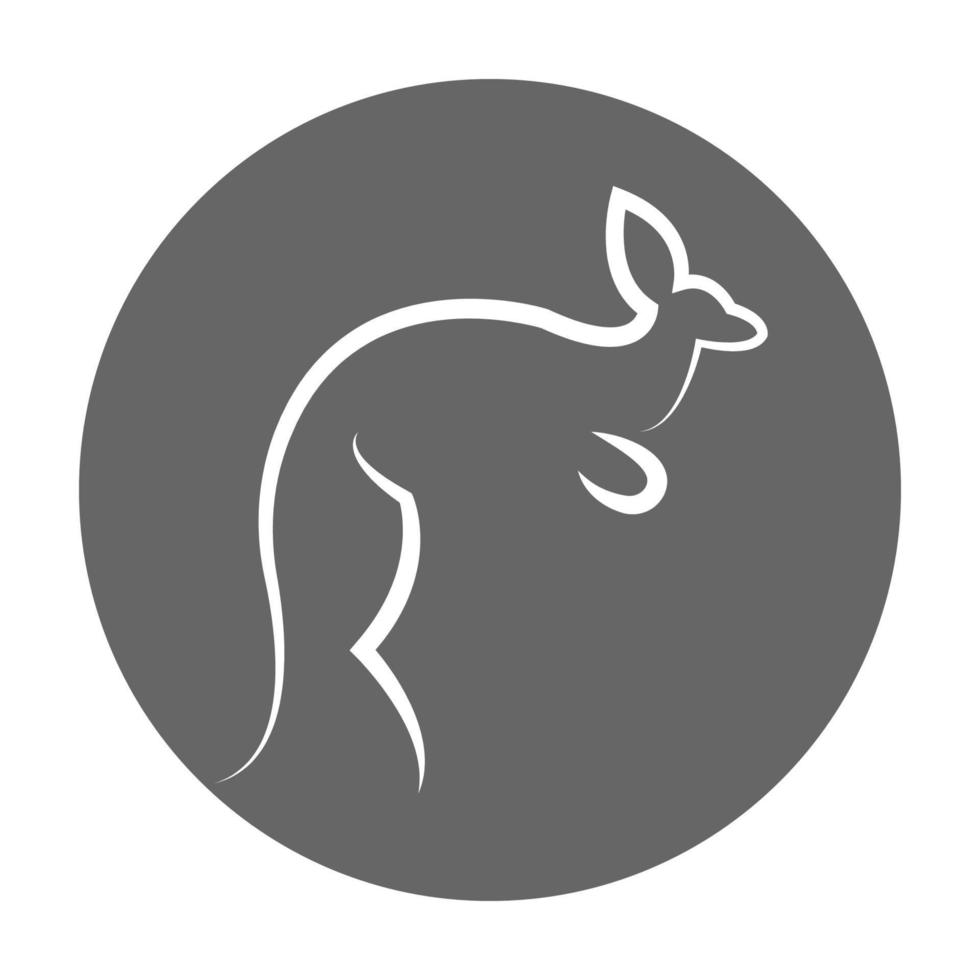 kangaroo icon illustration vector