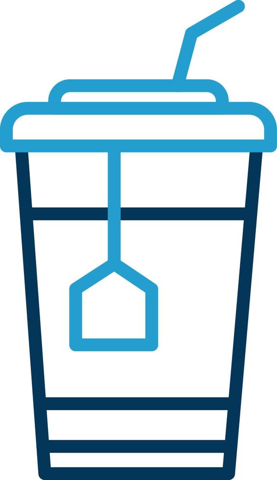 Ice Tea Vector Icon Design