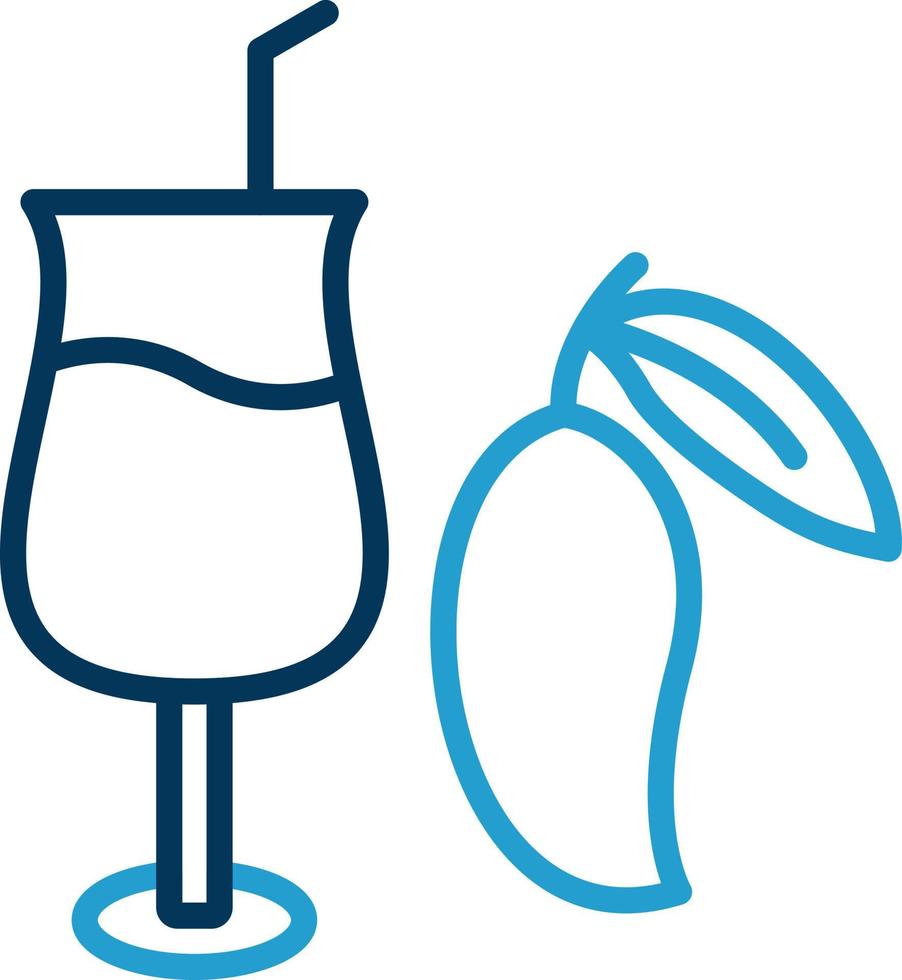Mango Juice Vector Icon Design