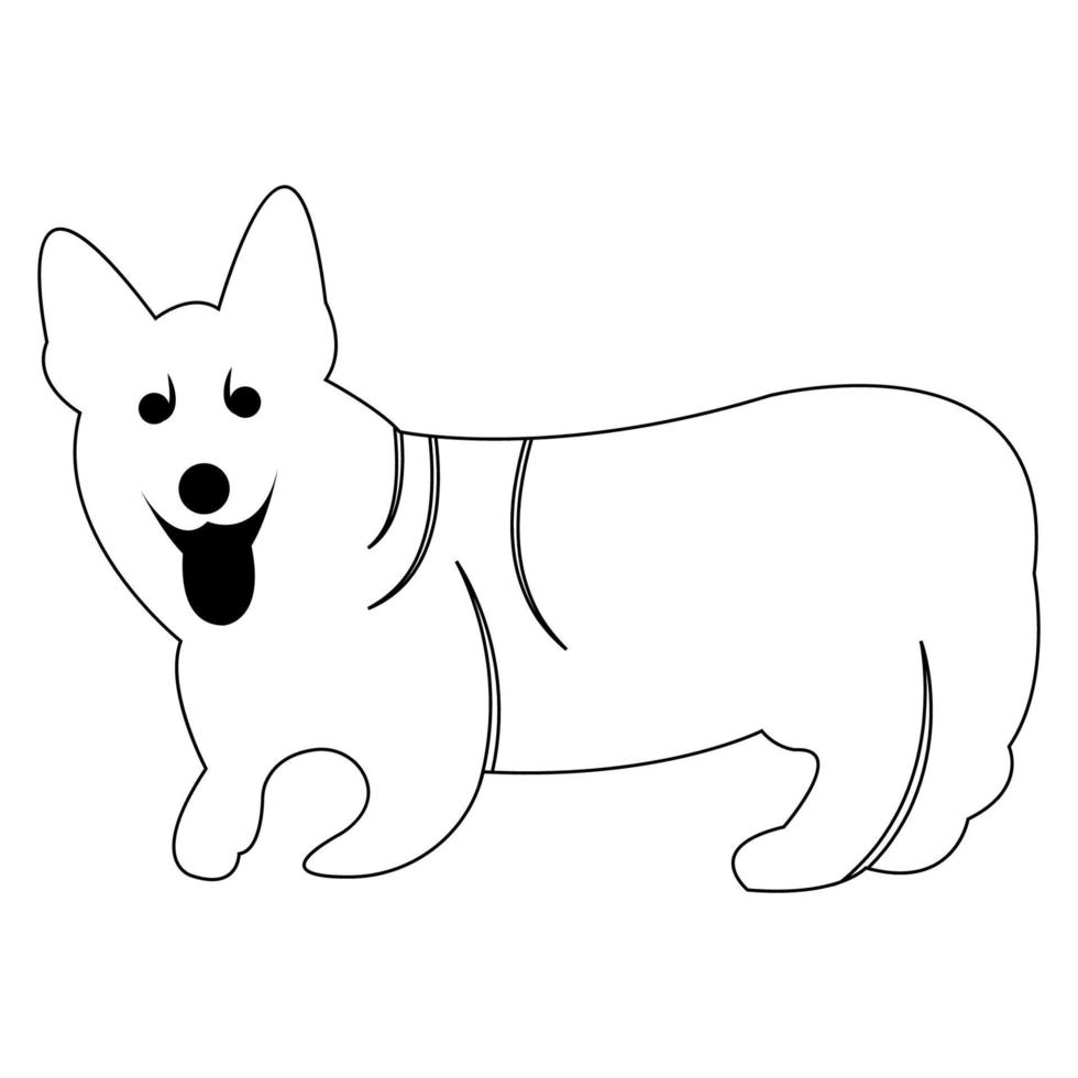 perro icono ilustración vector