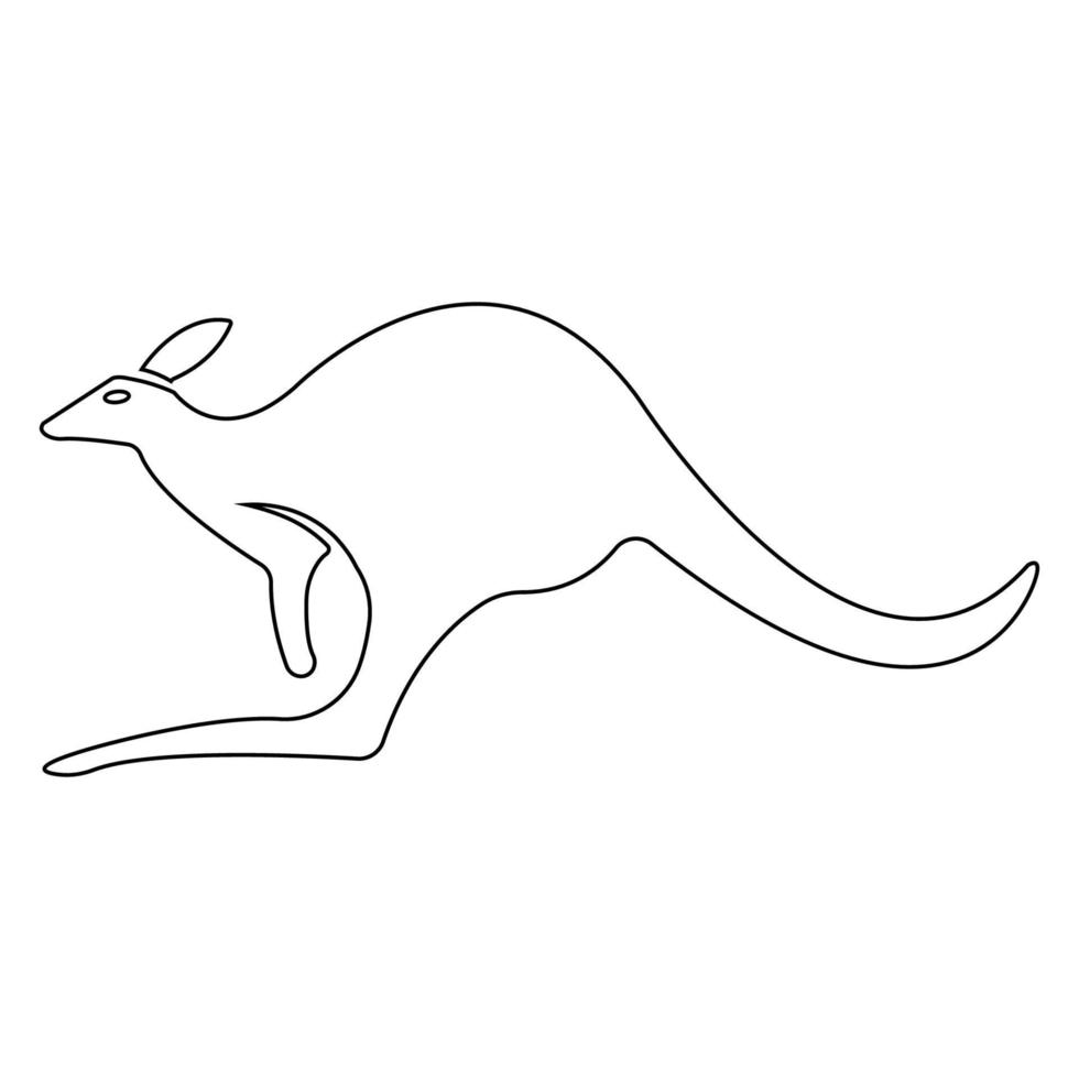 kangaroo icon illustration vector