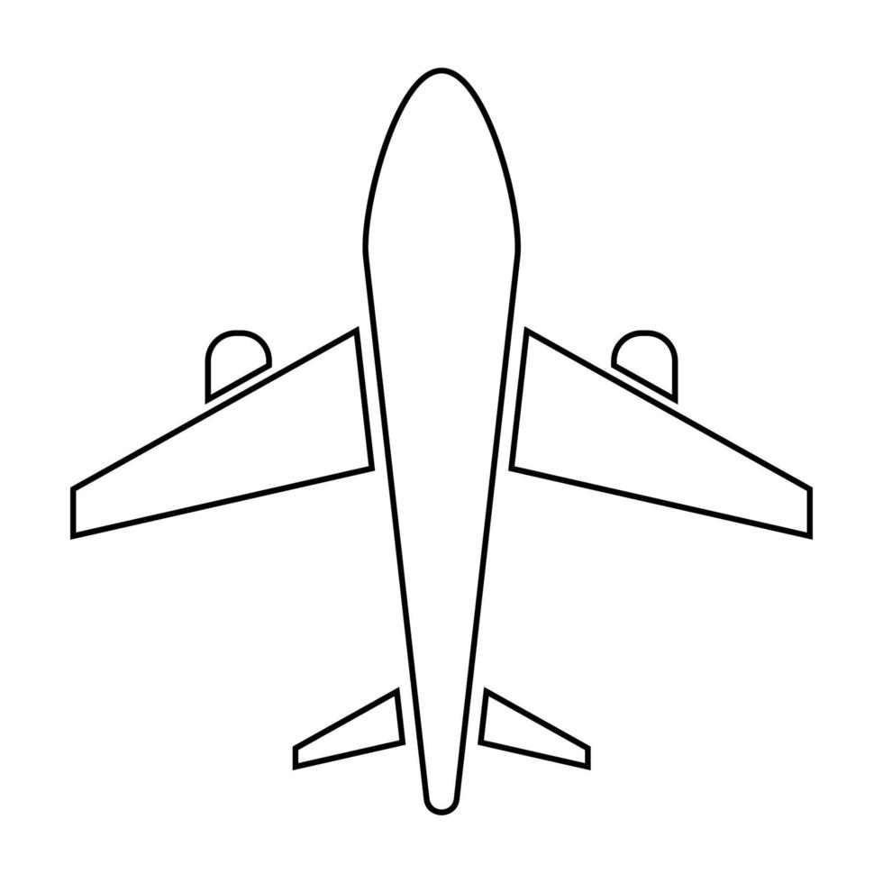 avión icono ilustración vector