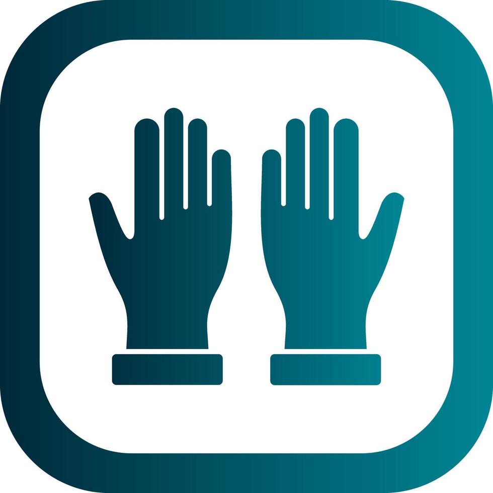 Hand Gloves Vector Icon Design