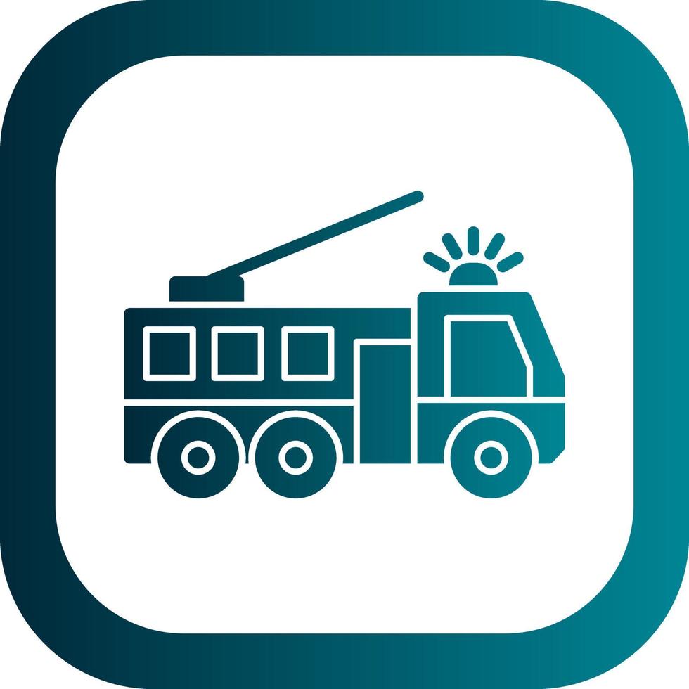 Fire Truck Vector Icon Design