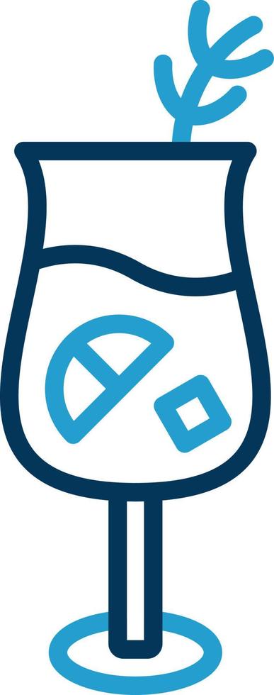 Gin Tonic Vector Icon Design