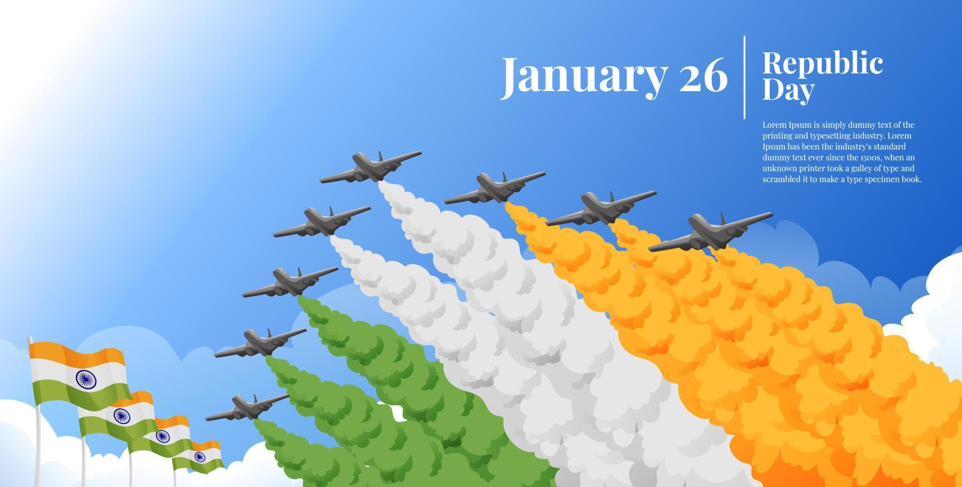 INDIA REPUBLIC DAY 3 EPS vector