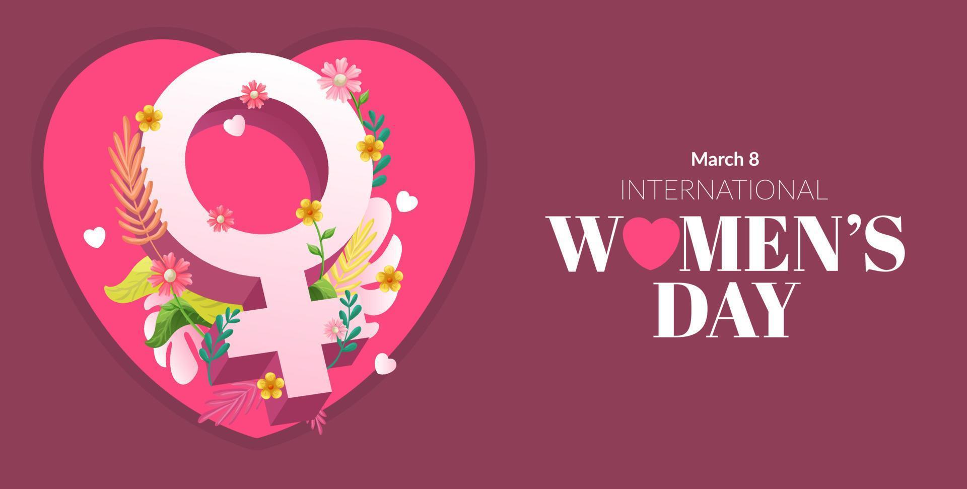 International Womens Day Banner 2 vector